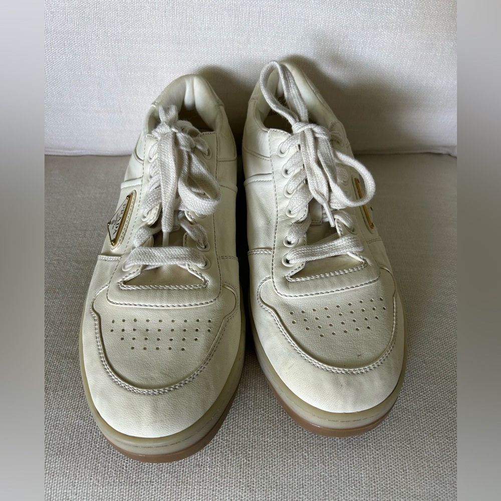 Prada tennis shoes white womens 9